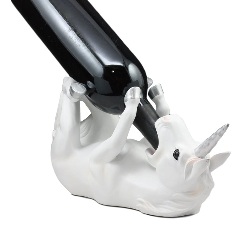 Ebros Gift Ebros Wine of Sacred Purity Unicorn Wine Holder Figurine Kitchen Decoration Mystical Unicorn Glade Statue - Image 4